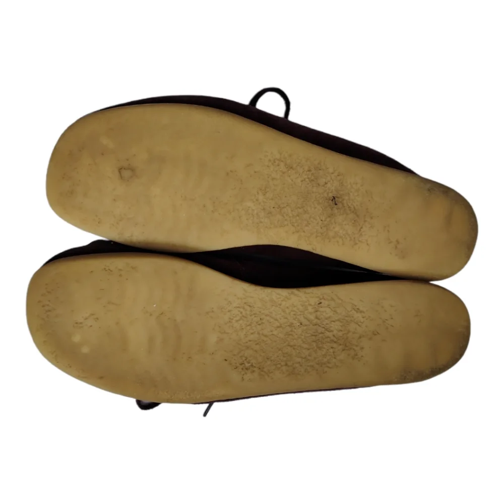 Clarks Originals Wallabee Low Burgundy Suede Moc Toe Shoes